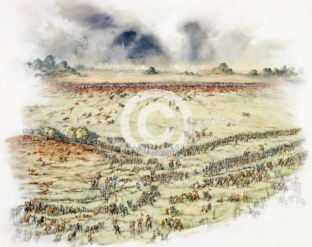 Battle of Hastings, 1066 (c1990-2010). Artist: Peter Dunn.