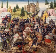 Battle of Hastings, 1066, (second half of 15th century). Creator: Unknown