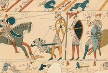 Battle of Hastings & Death of Harold (19th century?). Creator: Unknown