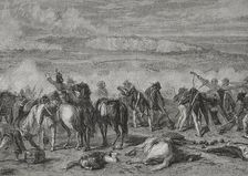 Battle of Jemappes (6 November 1792), French Revolutionary Wars, 1876. Creator: Alexandre Hurel