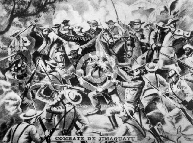Battle of Jimaguaya, (1873), 1920s. Artist: Unknown