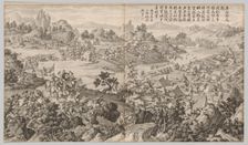 Battle of Kulongkui: from Battle Scenes of the Quelling of Rebellions…, c. 1765-1774. Creator: Jean Damascene Sallusti (Italian, d. 1781)