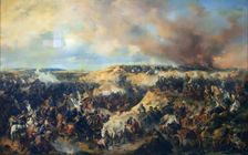 Battle of Kunersdorf on 1 August 1759, 1848. Creator: Alexander von Kotzebue