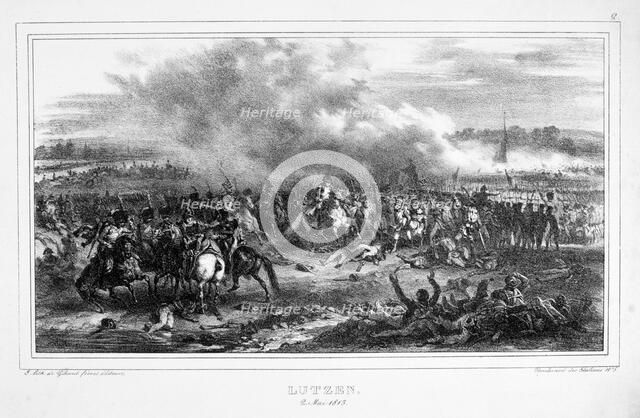 Battle of Lutzen, 2 May 1813. Artist: Unknown