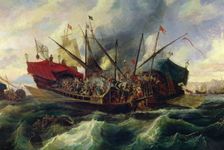 Battle of Lepanto 7-10 - 1571, naval battle fought between the armies of the Holy League and the …