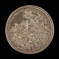 Battle of Lepanto [reverse], 1572. Creator: Gian Federigo Bonzagna