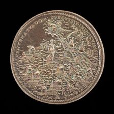 Battle of Lepanto [reverse], 1572. Creator: Gian Federigo Bonzagna