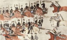 Battle of Little Bighorn, Montana, USA, 25-26 June 1876 (c1900). Creator: Amos Bad Heart Buffalo