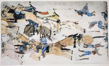 Battle of Little Bighorn, Montana, USA, 25-26 June 1876 (c1900). Creator: Amos Bad Heart Buffalo