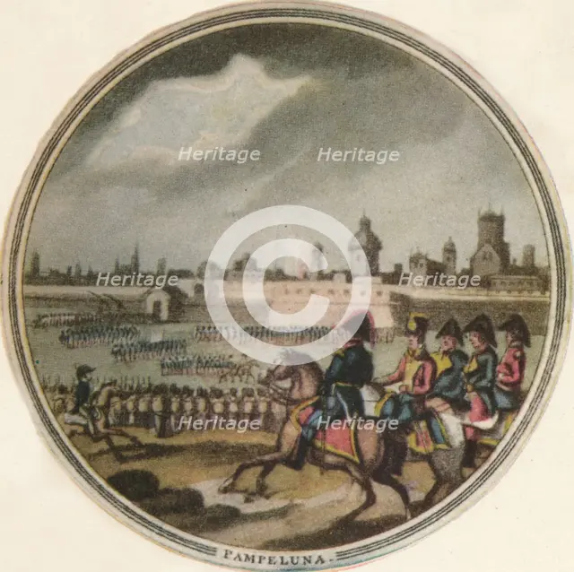'Battle of Pampeluna', 1815, (1910). Artist: Edward Orme.