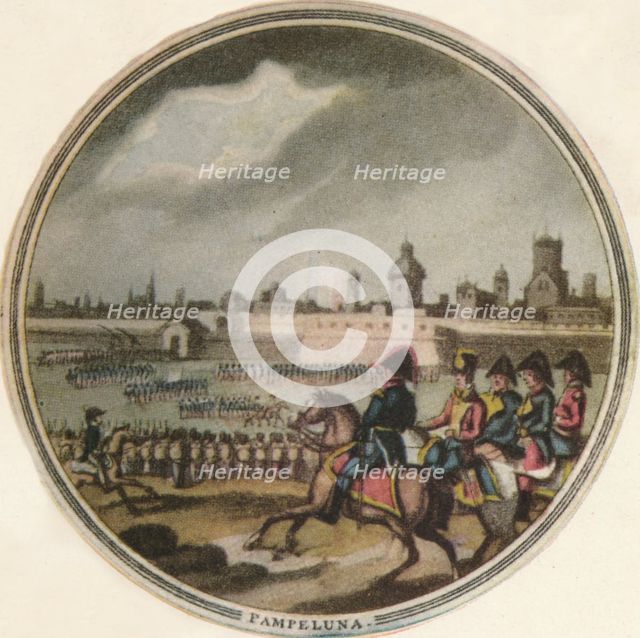 'Battle of Pampeluna', 1815, (1910). Artist: Edward Orme.