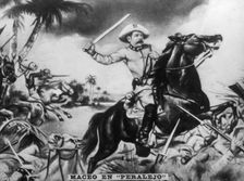 Battle of Peralejo, (1895), 1920s. Artist: Antonio Maceo