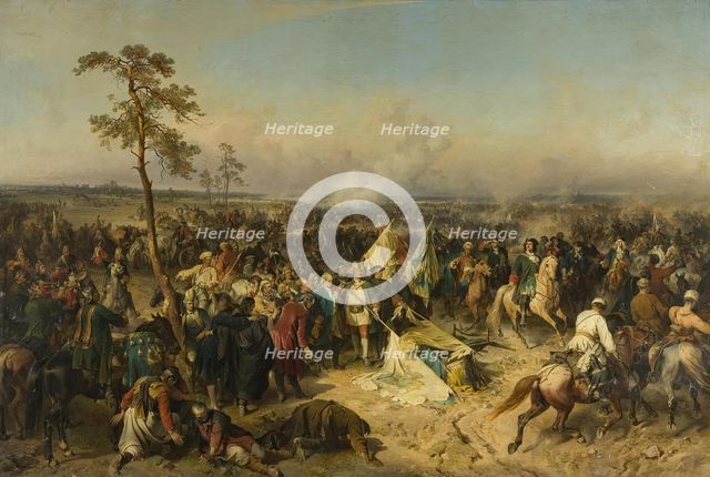 Battle of Poltava, 1862. Creator: Alexander von Kotzebue.