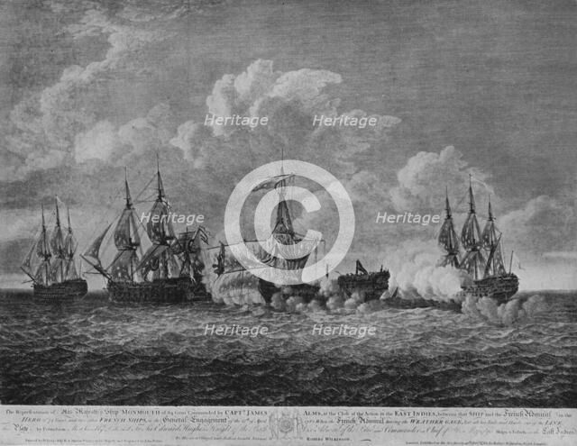 'Battle of Providien', c1786. Artist: Dominic Serres.