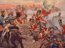 Battle of Quatre Bras, 1815 (1906). Artist: Vereker Monteith Hamilton