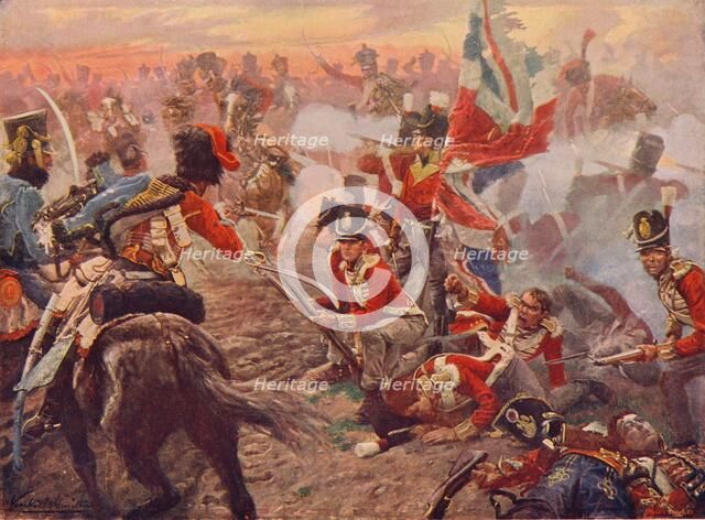 Battle of Quatre Bras, 1815 (1906). Artist: Vereker Monteith Hamilton.