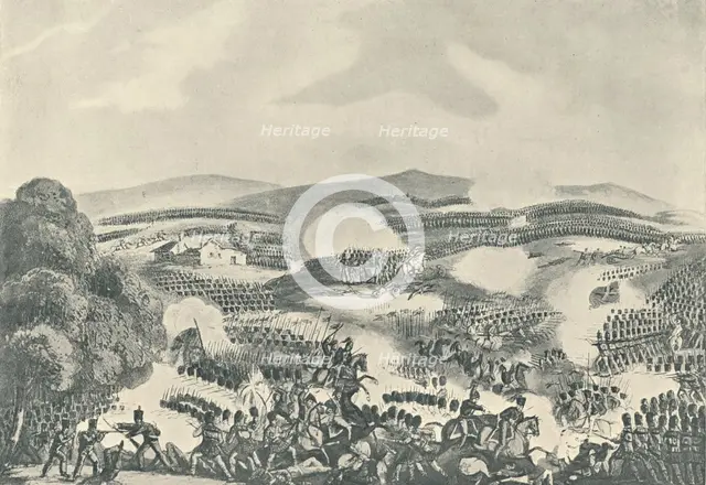 'Battle of Quatre Bras, June 16, 1815', 1815 (1909). Artist: Thomas Sutherland.