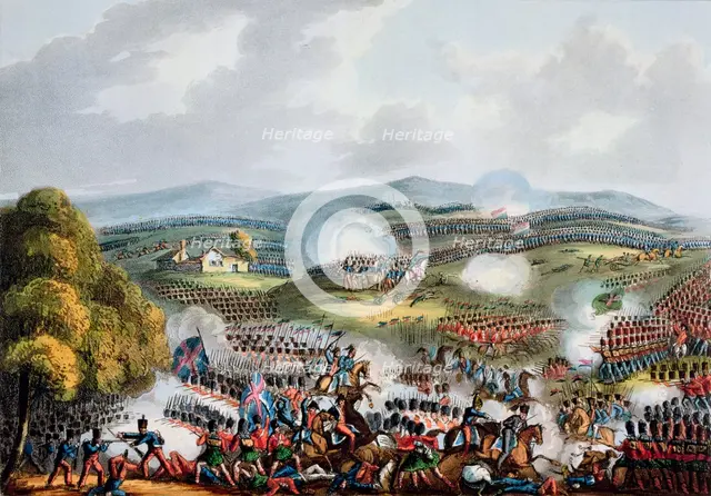 'Battle of Quatre Bras, June 16th 1815'. Creator: Thomas Sutherland.