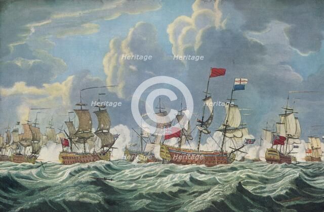 'Battle of Quiberon Bay', c1765. Artist: Francis Swaine.