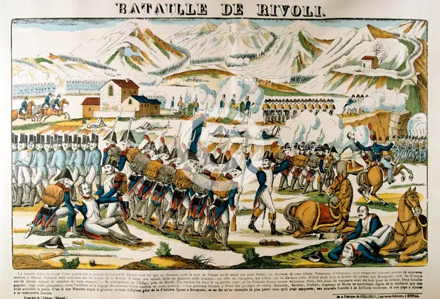 'Battle of Rivoli', 14 January, 1797, (19th century). Artist: Unknown
