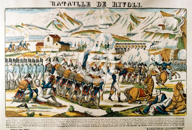 'Battle of Rivoli', 14 January, 1797, (19th century). Artist: Unknown