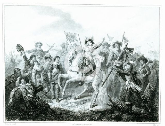 Battle of Rocroi. Defeat of the Spanish troops in Flanders by French troops commanded by the Duke…