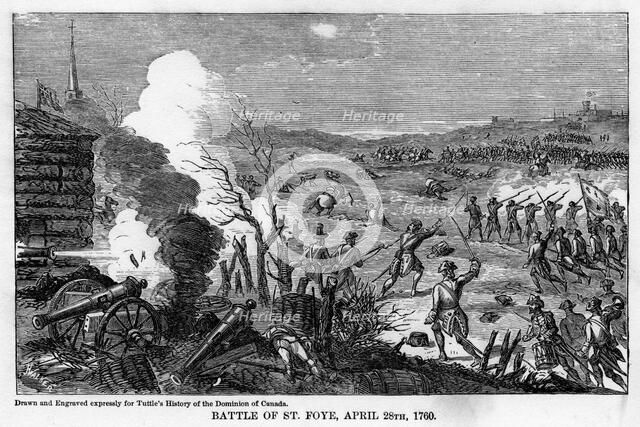 'Battle of St Foye, April 28th 1760', (1877). Artist: Unknown