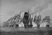 Battle of St Vincent c1798. Artist: Jaheel Brenton