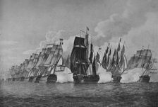 Battle of St Vincent c1798. Artist: Jaheel Brenton