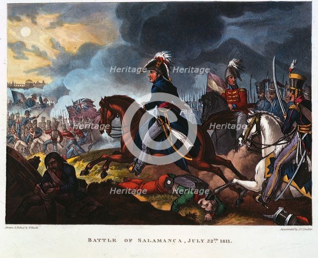 Battle of Salamanca, July 22nd, 1811, (1819).  Creators: William Heath, Joseph Constantine Stadler.