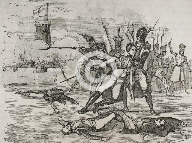 Battle of Santa Cruz de Tenerife, July 25, 1797, (1851).  Creator: Unknown.