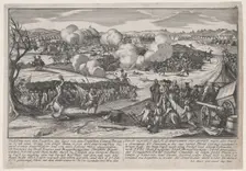 Battle of Saratoga (September 19, 1777). Creator: Johann Martin Will