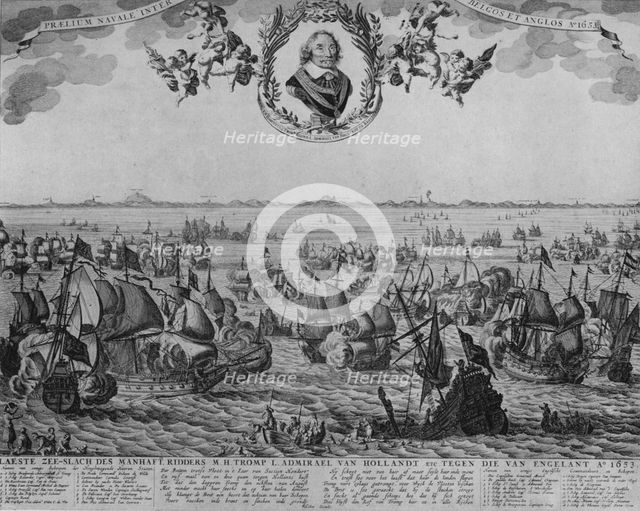 'Battle of Scheveningen', c1653. Artist: Cornelis de Visscher.