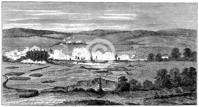 Battle of Sedan, France, Franco-Prussian War, 1 September 1870. Artist: Anon