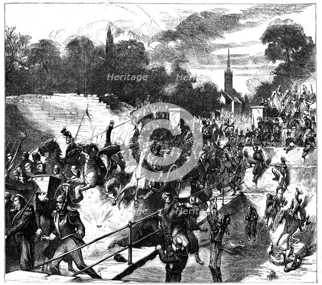 Battle of Sedan, France, Franco-Prussian War, 1 September 1870 (c1880). Artist: Unknown
