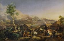 Battle of Smolensk on 5 (17) August 1812, 1846. Creator: Peter Heinrich Lambert von Hess