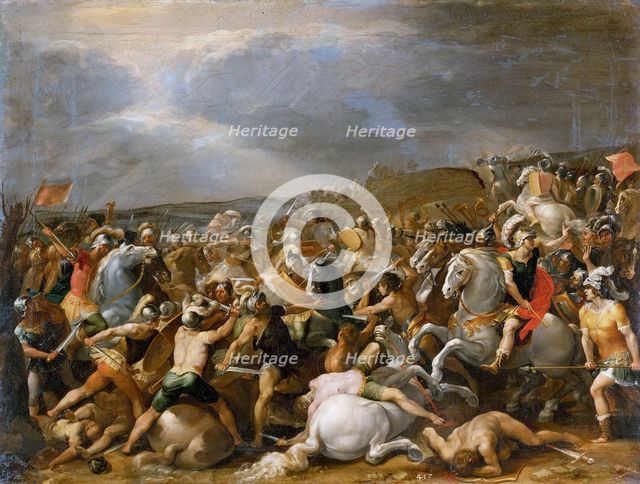 Battle of Tullus Hostilius against the Forces of Veii, ca. 1597. Creator: Cesari, Giuseppe (1568-1640).