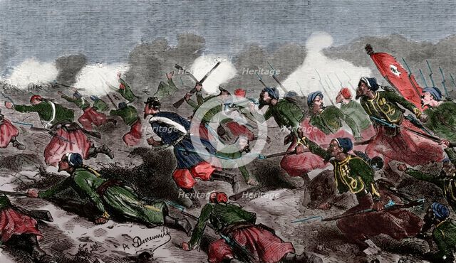 Battle of Turbigo, Second Italian War of Independence, 3 june 1859.  Creator: Dumont.