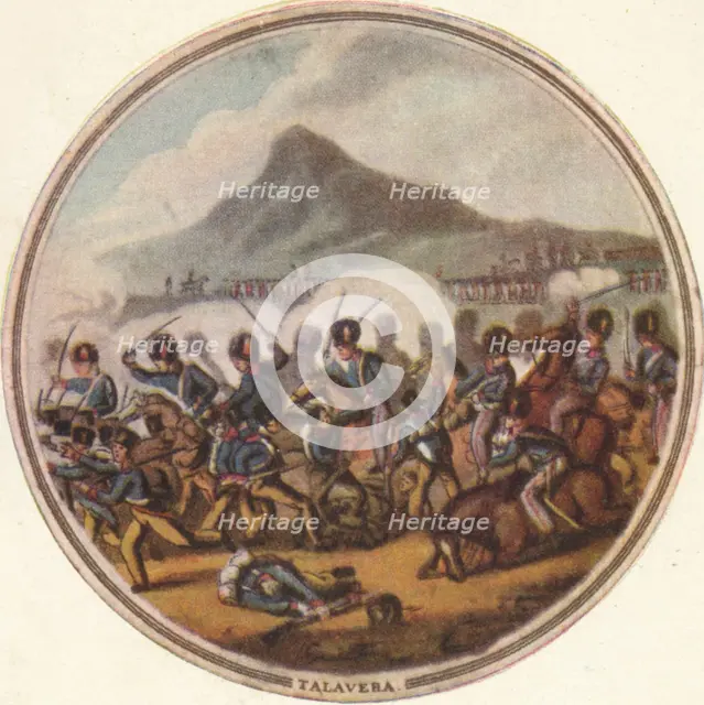 'Battle of Talavera', 1815, (1910). Artist: Edward Orme.