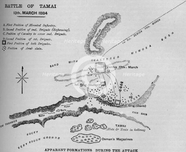 'Battle of Tamai: Plan', 1902. Artist: Unknown.