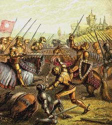 Battle Of Tewkesbury, 1471 (c1850)