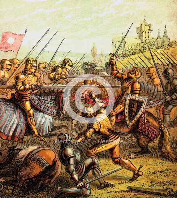 'Battle Of Tewkesbury, 1471', (c1850). Artist: Unknown