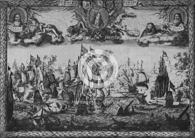 'Battle of the Texel', c1675. Artist: Romeyn de Hooghe.