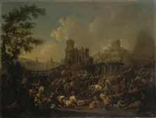 Battle of the Turks with the Poles, 1714. Creator: Arnold Frans Rubens
