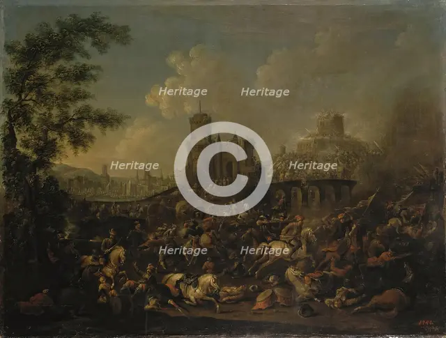 Battle of the Turks with the Poles, 1714. Creator: Arnold Frans Rubens.