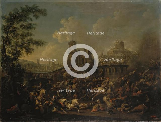 Battle of the Turks with the Poles, 1714. Creator: Arnold Frans Rubens.