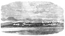 Battle of the Alma - sketched from the Mizen-Top of H.M.S. "Retribution", by Lieutenant..., 1854. Creator: Unknown