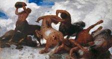 Battle of the Centaurs, 1873. Creator: Arnold Bocklin