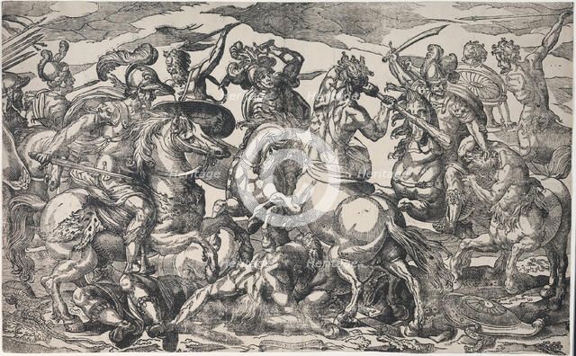 Battle of the Lapiths and Centaurs, c.1600. Creator: Geronima Cagnaccia Parasole.