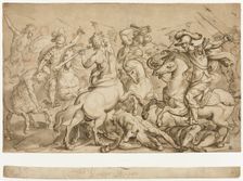 Battle of the Lapiths and Centaurs, n.d. Creator: Antonio Tempesta